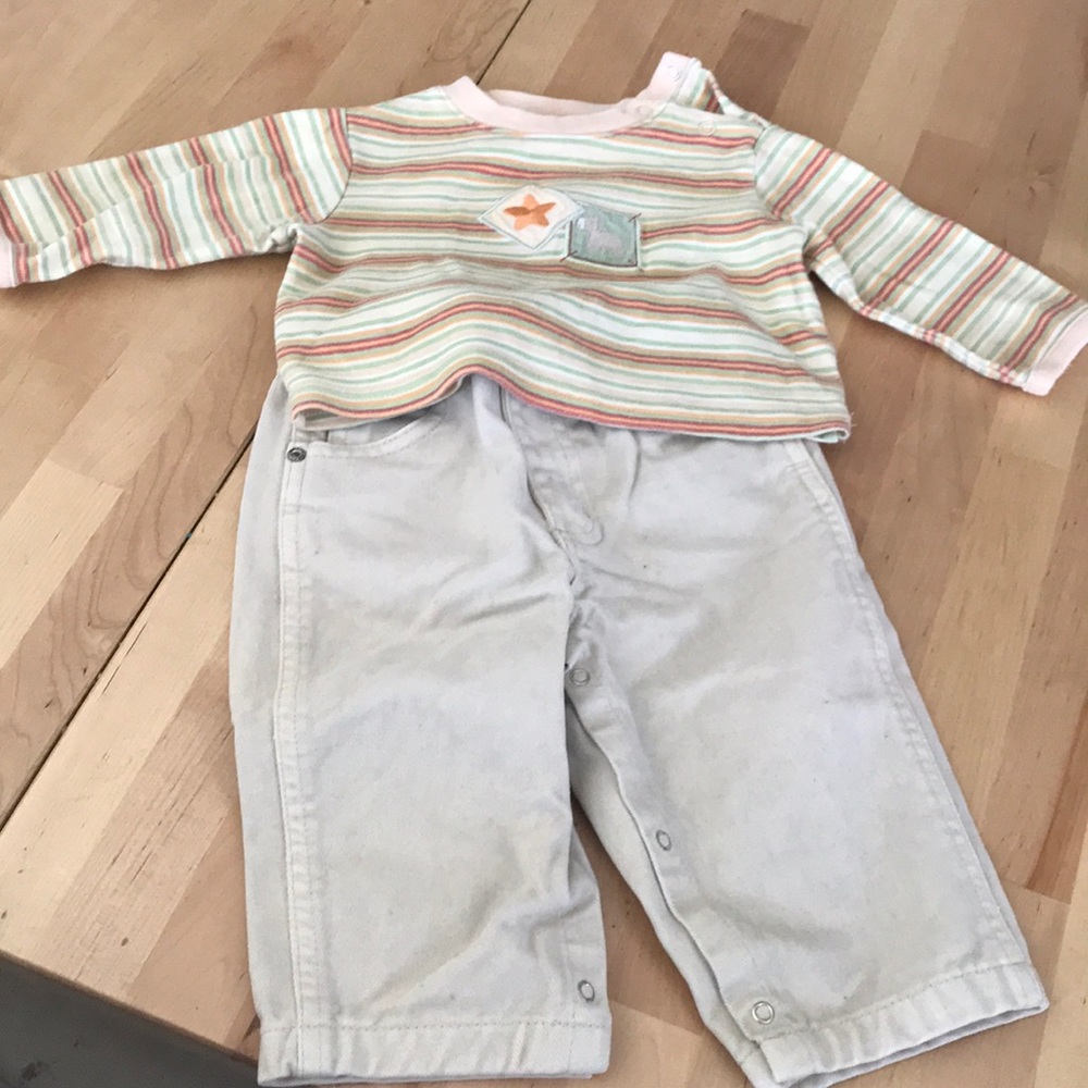 Tan Infant outfit
